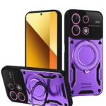 Uray store Xiaomi Redmi Note 13 4G Kılıf Joy Lens Standlı Kapak - Mor
