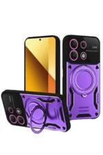Uray store Xiaomi Redmi Note 13 4G Kılıf Joy Lens Standlı Kapak - Mor
