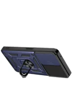 Uray store Xiaomi Redmi Note 13 4G Kılıf Pars Lens Yüzüklü Silikon - Lacivert - Görsel 2