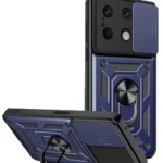 Uray store Xiaomi Redmi Note 13 4G Kılıf Pars Lens Yüzüklü Silikon - Lacivert