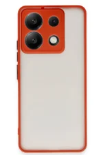 Uray store Xiaomi Redmi Note 13 5G Kılıf Montreal Silikon Kapak - Kırmızı