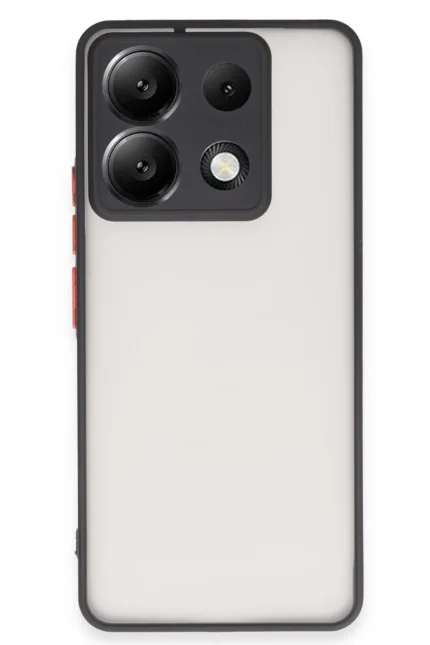 Uray store Xiaomi Redmi Note 13 5G Kılıf Montreal Silikon Kapak - Siyah