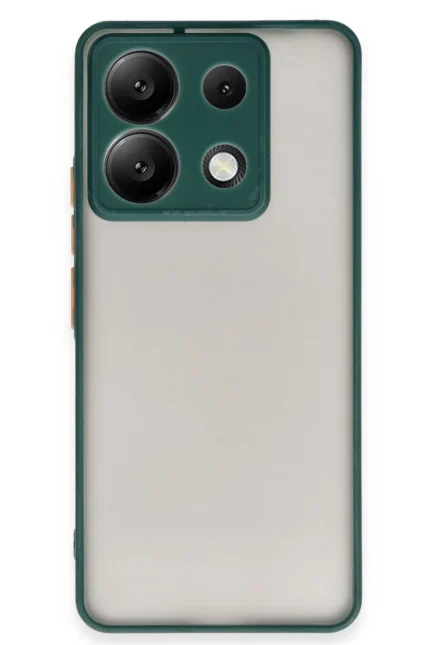 Uray store Xiaomi Redmi Note 13 5G Kılıf Montreal Silikon Kapak - Yeşil