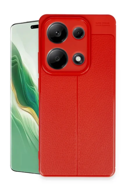 Uray store Xiaomi Redmi Note 13 Pro 4G Kılıf Auto Focus Kapak - Kırmızı