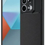 Uray store Xiaomi Redmi Note 13 Pro 4G Kılıf Auto Focus Karbon Kapak - Siyah