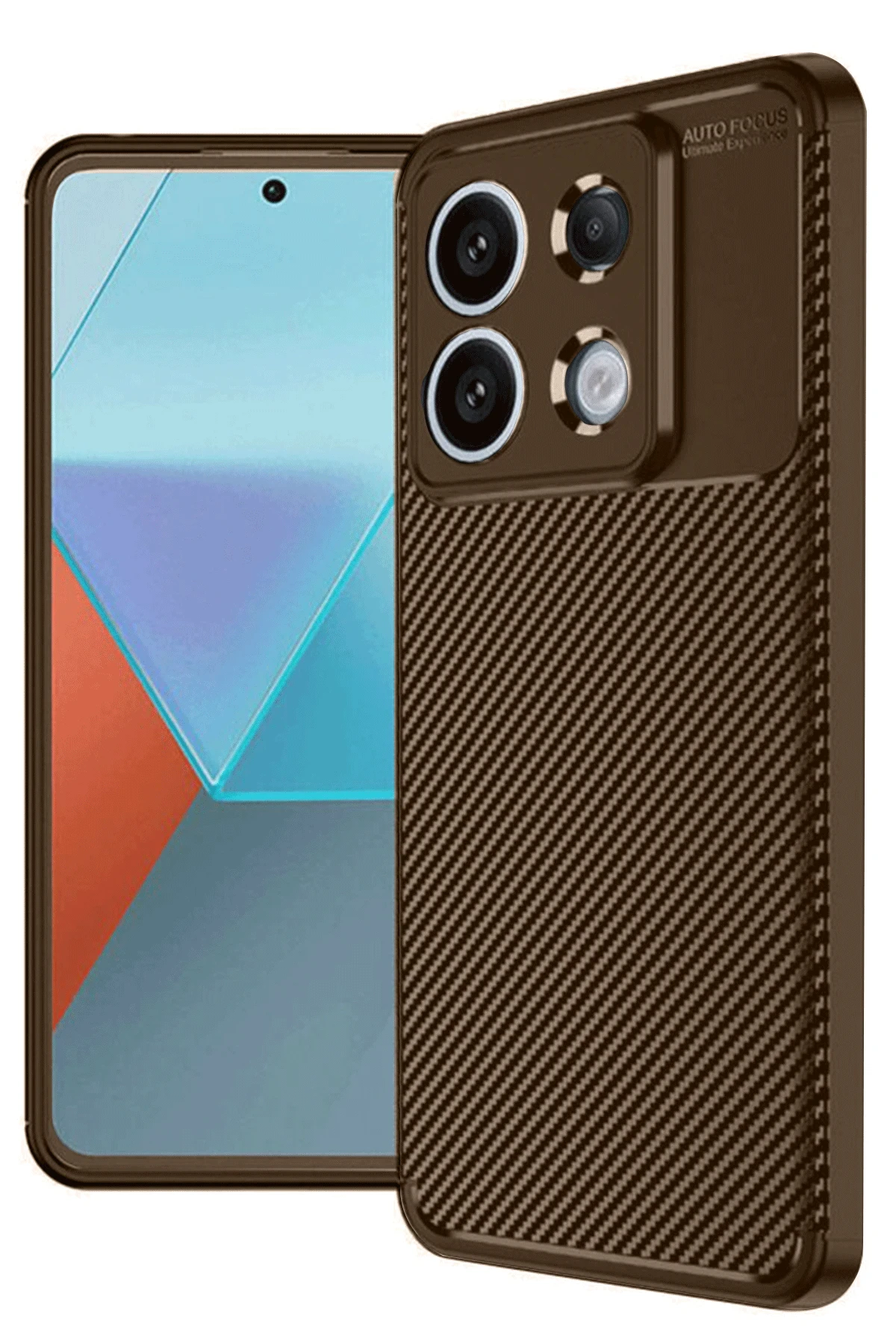 newface-xiaomi-redmi-note-13-pro-4g-kilif-auto-focus-karbon-kapak-siyah1-default Uray store Xiaomi Redmi Note 13 Pro 4G Kılıf Auto Focus Karbon Kapak - Kahverengi - Görsel 1