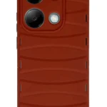 Uray store Xiaomi Redmi Note 13 Pro 4G Kılıf Bibercas Silikon Kapak - Kırmızı