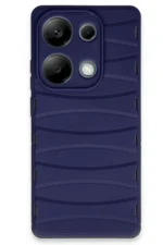Uray store Xiaomi Redmi Note 13 Pro 4G Kılıf Bibercas Silikon Kapak - Lacivert