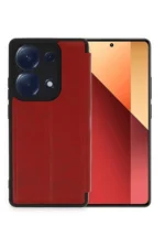 Uray store Xiaomi Redmi Note 13 Pro 4G Kılıf Flip Cover - Kırmızı - Görsel 2