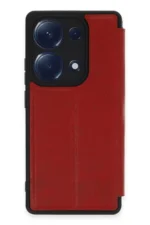 Uray store Xiaomi Redmi Note 13 Pro 4G Kılıf Flip Cover - Kırmızı - Görsel 3