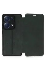 Uray store Xiaomi Redmi Note 13 Pro 4G Kılıf Flip Cover - Koyu Yeşil - Görsel 5