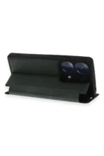 Uray store Xiaomi Redmi Note 13 Pro 4G Kılıf Flip Cover - Koyu Yeşil - Görsel 7