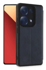 Uray store Xiaomi Redmi Note 13 Pro 4G Kılıf Flip Cover - Lacivert