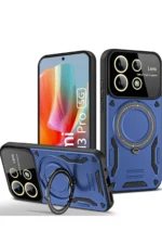 Uray store Xiaomi Redmi Note 13 Pro 4G Kılıf Joy Lens Standlı Kapak - Lacivert