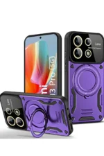 Uray store Xiaomi Redmi Note 13 Pro 4G Kılıf Joy Lens Standlı Kapak - Mor