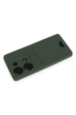 Uray store Xiaomi Redmi Note 13 Pro 4G Kılıf Kelvin Kartvizitli Silikon - Koyu Yeşil - Görsel 3