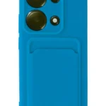 Uray store Xiaomi Redmi Note 13 Pro 4G Kılıf Kelvin Kartvizitli Silikon - Mavi