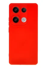 Uray store Xiaomi Redmi Note 13 Pro 4G Kılıf Nano içi Kadife Silikon - Kırmızı