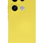 Uray store Xiaomi Redmi Note 13 Pro 4G Kılıf Nano içi Kadife Silikon - Sarı