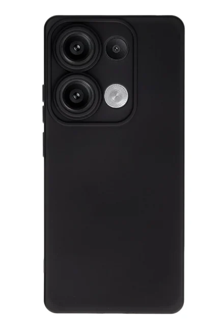 Uray store Xiaomi Redmi Note 13 Pro 4G Kılıf Nano içi Kadife Silikon - Siyah