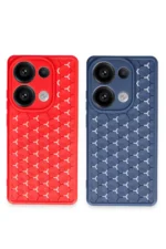 Uray store Xiaomi Redmi Note 13 Pro 4G Kılıf Petek Silikon Kapak - Lila - Görsel 2