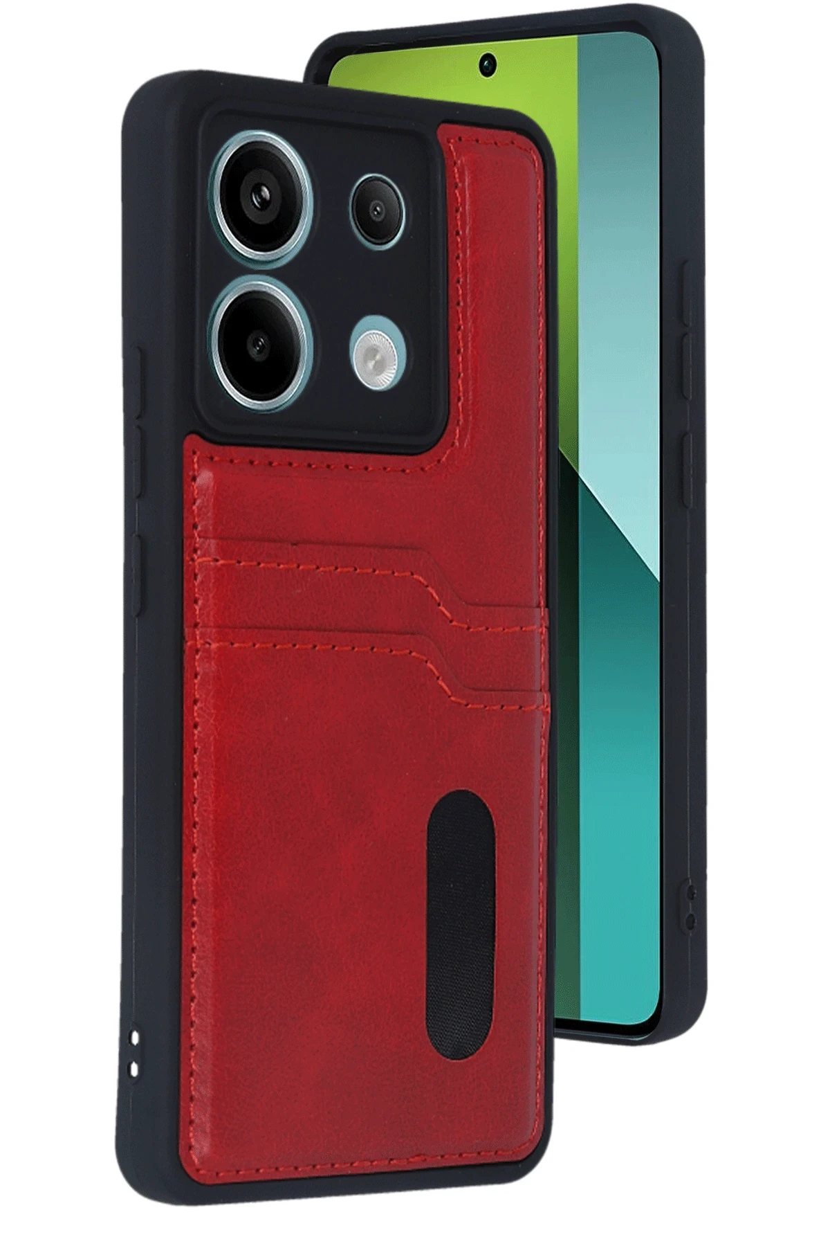 newface-xiaomi-redmi-note-13-pro-4g-kilif-sara-kartvizitli-deri-kilif-kirmizi-default Uray store Xiaomi Redmi Note 13 Pro 4G Kılıf Sara Kartvizitli Deri Kılıf - Kırmızı - Görsel 1