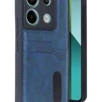 Uray store Xiaomi Redmi Note 13 Pro 4G Kılıf Sara Kartvizitli Deri Kılıf - Lacivert