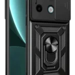 Uray store Xiaomi Redmi Note 13 Pro 4G Pars Lens Yüzüklü Silikon - Siyah