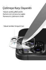 Uray store Xiaomi Redmi Note 13 Pro 5G Kamera Lens Koruma Cam - Görsel 3