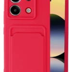 Uray store Xiaomi Redmi Note 13 Pro 5G Kılıf Kelvin Kartvizitli Silikon - Kırmızı