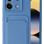 Uray store Xiaomi Redmi Note 13 Pro 5G Kılıf Kelvin Kartvizitli Silikon - Mavi