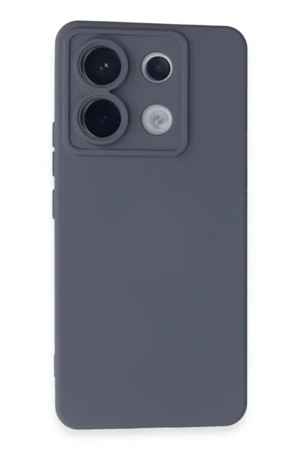 Uray store Xiaomi Redmi Note 13 Pro 5G Kılıf Nano içi Kadife Silikon - Gri