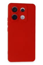 Uray store Xiaomi Redmi Note 13 Pro 5G Kılıf Nano içi Kadife Silikon - Kırmızı