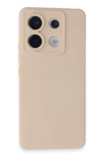 Uray store Xiaomi Redmi Note 13 Pro 5G Kılıf Nano içi Kadife Silikon - Pudra
