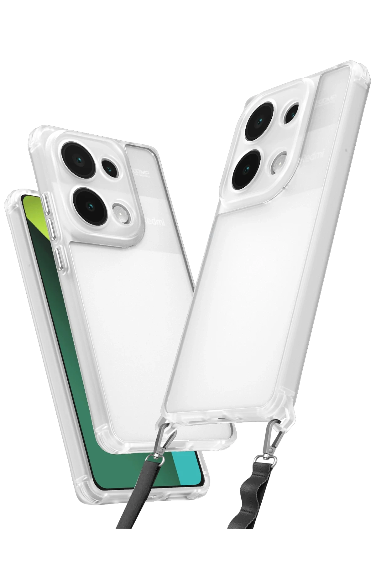 newface-xiaomi-redmi-note-13-pro-5g-kilif-penta-silikon-kilif-seffaf-default Uray store Xiaomi Redmi Note 13 Pro 5G Kılıf Penta Silikon Kılıf - Şeffaf - Görsel 1