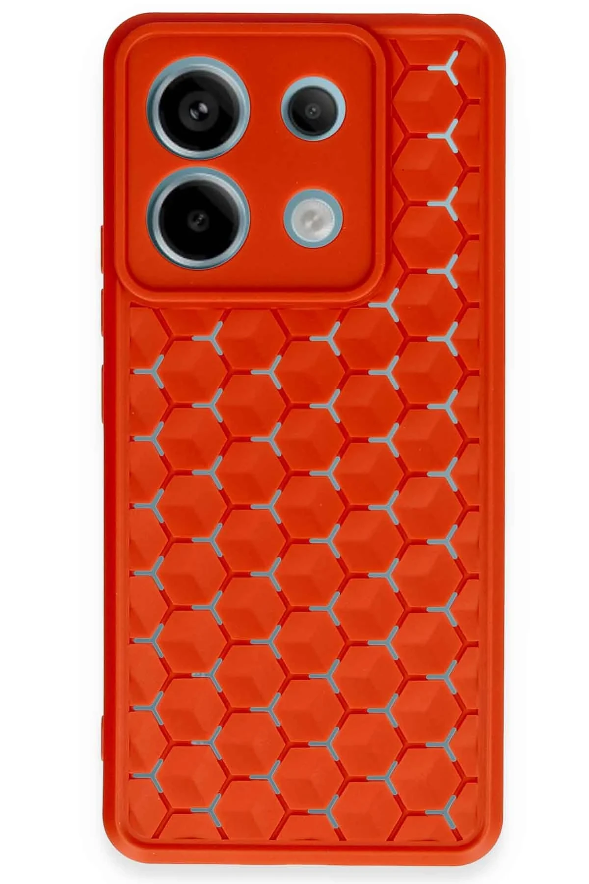 newface-xiaomi-redmi-note-13-pro-5g-kilif-petek-silikon-kapak-kirmizi-default Uray store Xiaomi Redmi Note 13 Pro 5G Kılıf Petek Silikon Kapak - Kırmızı - Görsel 1