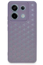 Uray store Xiaomi Redmi Note 13 Pro 5G Kılıf Petek Silikon Kapak - Lila