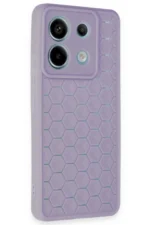 Uray store Xiaomi Redmi Note 13 Pro 5G Kılıf Petek Silikon Kapak - Lila - Görsel 3