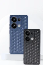 Uray store Xiaomi Redmi Note 13 Pro 5G Kılıf Petek Silikon Kapak - Siyah - Görsel 3