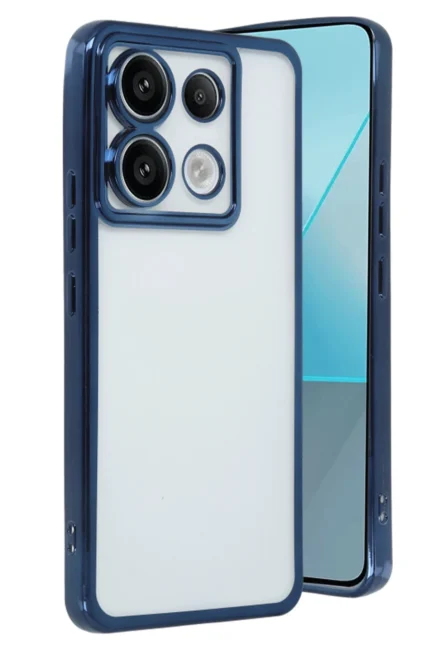 Uray store Xiaomi Redmi Note 13 Pro 5G Kılıf Razer Lensli Silikon - Sierra Blue