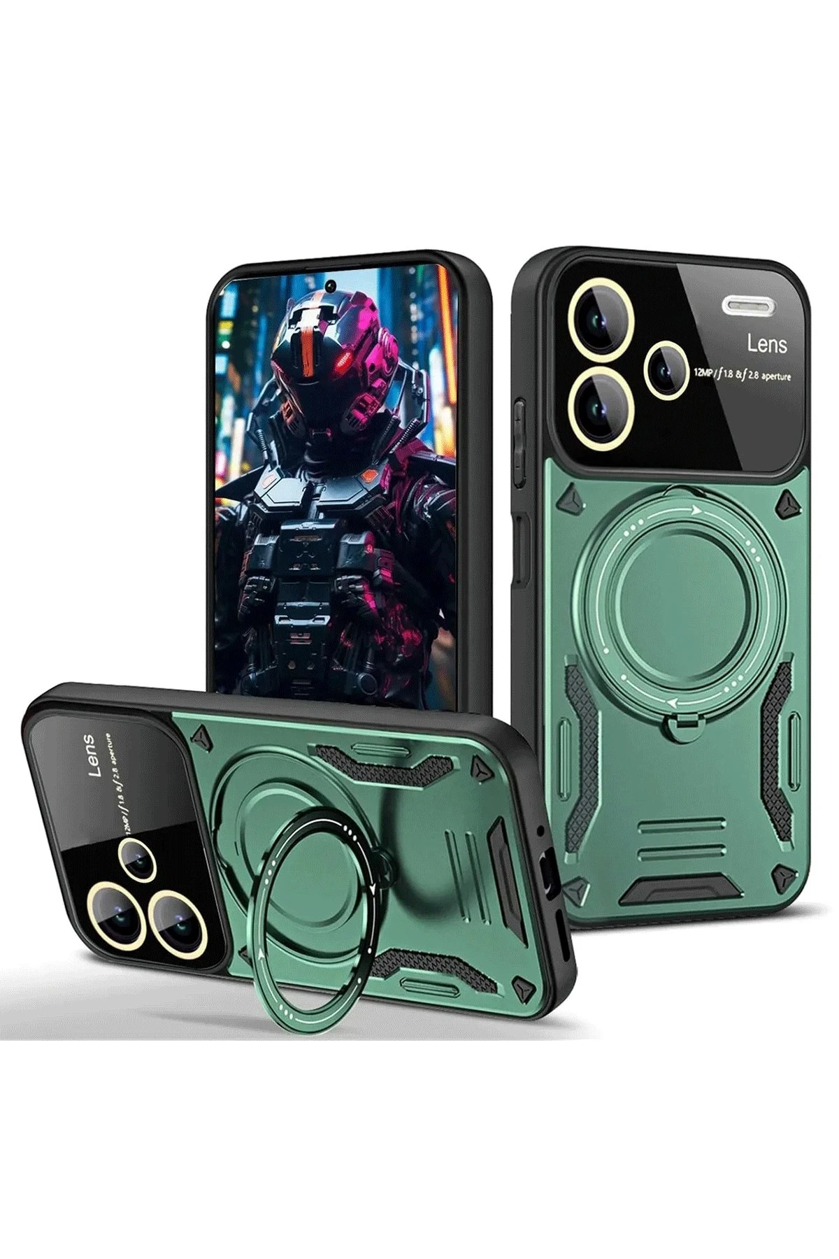 newface-xiaomi-redmi-note-13-pro-plus-joy-lens-standli-kapak-koyu-yesil-default Uray store Xiaomi Redmi Note 13 Pro Plus Joy Lens Standlı Kapak - Koyu Yeşil - Görsel 1