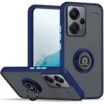 Uray store Xiaomi Redmi Note 13 Pro Plus Kılıf Montreal Yüzüklü Silikon Kapak - Lacivert