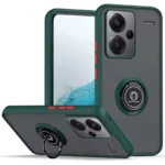Uray store Xiaomi Redmi Note 13 Pro Plus Kılıf Montreal Yüzüklü Silikon Kapak - Yeşil
