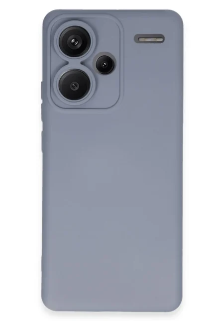 Uray store Xiaomi Redmi Note 13 Pro Plus Kılıf Nano içi Kadife Silikon - Gri
