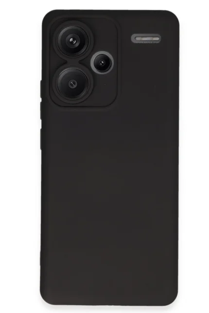 Uray store Xiaomi Redmi Note 13 Pro Plus Kılıf Nano içi Kadife Silikon - Siyah