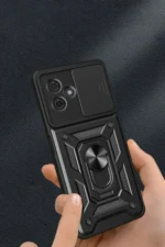 Uray store Xiaomi Redmi Note 13 Pro Plus Kılıf Pars Lens Yüzüklü Silikon - Lacivert - Görsel 3