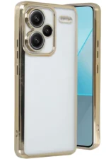 Uray store Xiaomi Redmi Note 13 Pro Plus Kılıf Razer Lensli Silikon - Gold