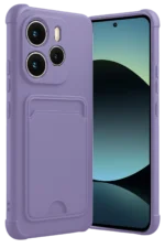 Uray store Xiaomi Redmi Note 14 4G Kelvin Kartvizitli Silikon - Lila