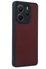 Uray store Xiaomi Redmi Note 14 4G Kılıf Aras Deri Kapak - Bordo - Görsel 3
