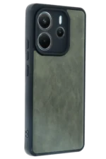Uray store Xiaomi Redmi Note 14 4G Kılıf Aras Deri Kapak - Koyu Yeşil - Görsel 3